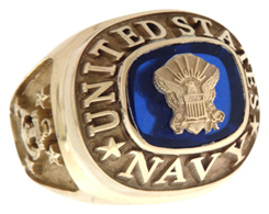 Military Navy ring